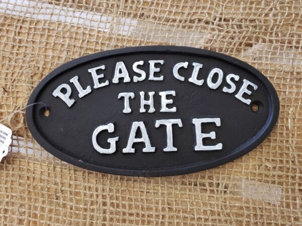 Please Close The Gate